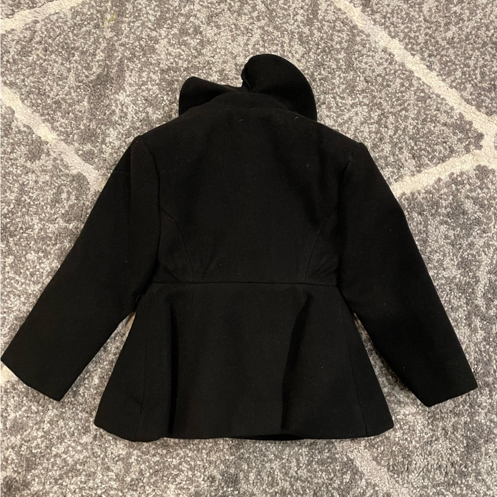 NWT Black Rothschild Ruffle Coat - Picture 5 of 6
